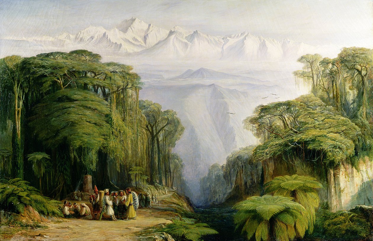 Kanchenjunga Darjeelingistä, 1879 tekijältä Edward Lear