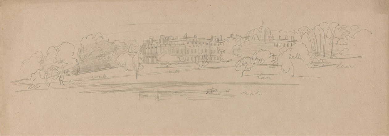 Knowsley Hall tekijältä Edward Lear