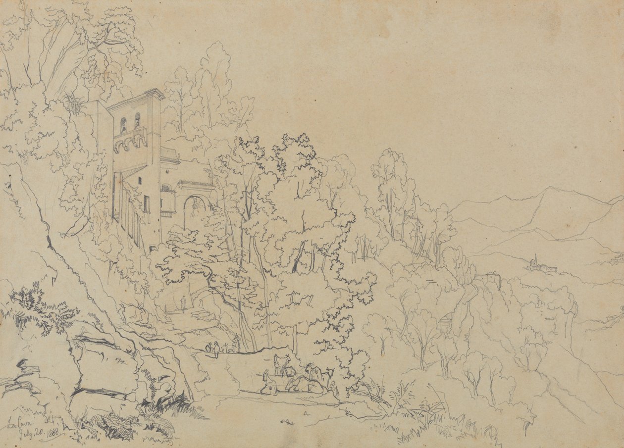 La Cava, 20. heinäkuuta 1838 tekijältä Edward Lear