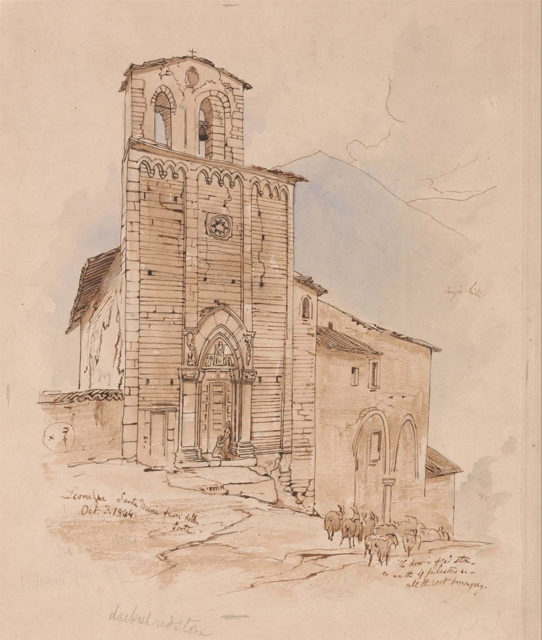 Leonessa, 3. lokakuuta 1844 tekijältä Edward Lear