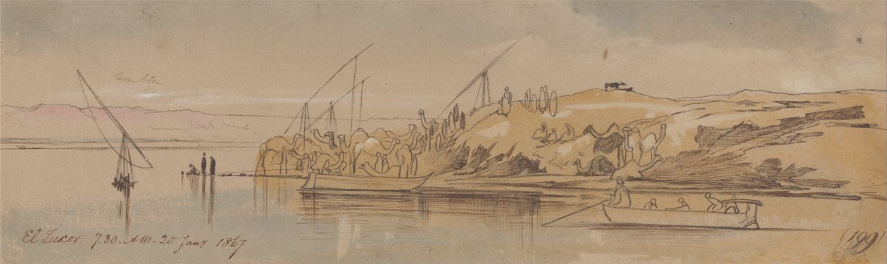 Luxor, 7.-30., 20. tammikuuta 1867 (199) tekijältä Edward Lear