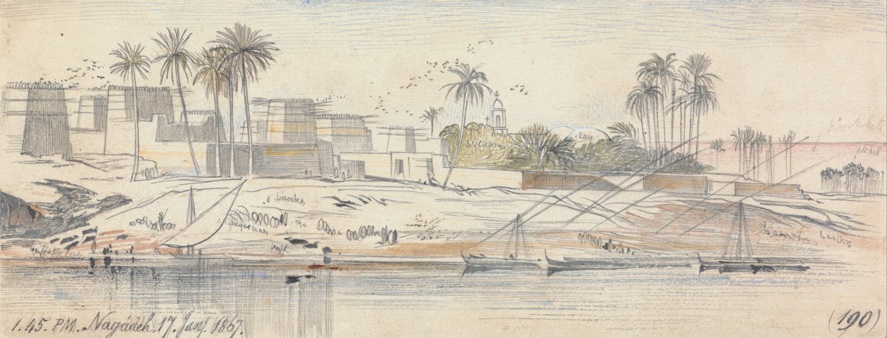 Negadeh, 13–45, 17. tammikuuta 1867 (190) tekijältä Edward Lear