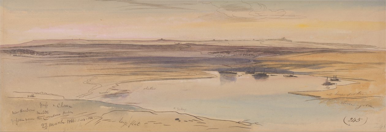 Uusi satama, Malta tekijältä Edward Lear