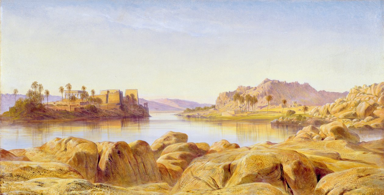 Philae, Egypti, 1863 tekijältä Edward Lear