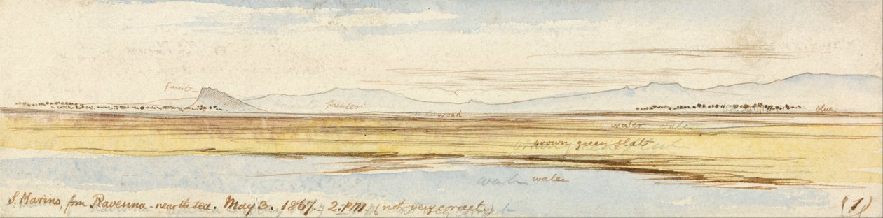 San Marino Ravennasta tekijältä Edward Lear