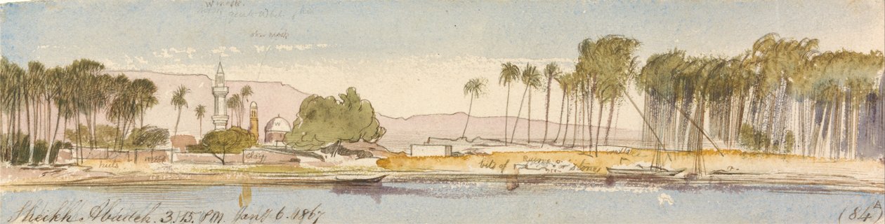 Sheikh Abadeh, 15.15, 6. tammikuuta 1867 (84) tekijältä Edward Lear