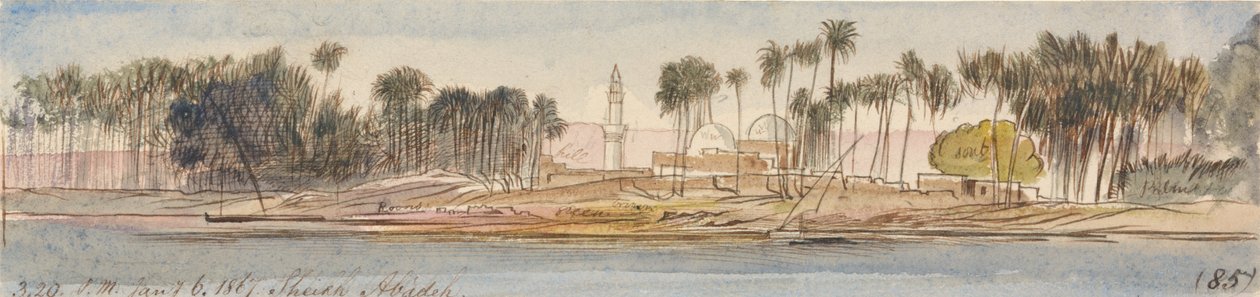Sheikh Abadeh, klo 15-20, 6. tammikuuta 1867 (85) tekijältä Edward Lear