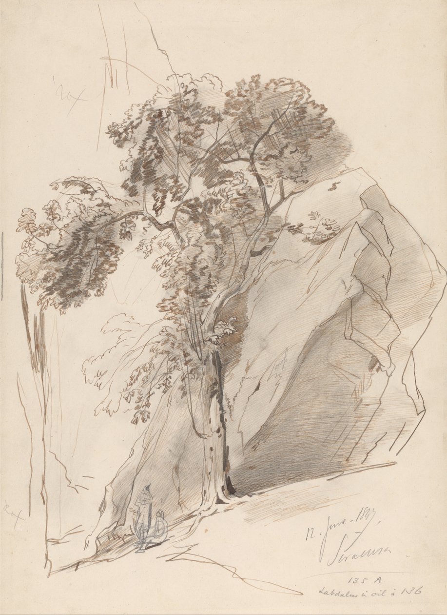 Siracusa, 12. kesäkuuta 1847 tekijältä Edward Lear