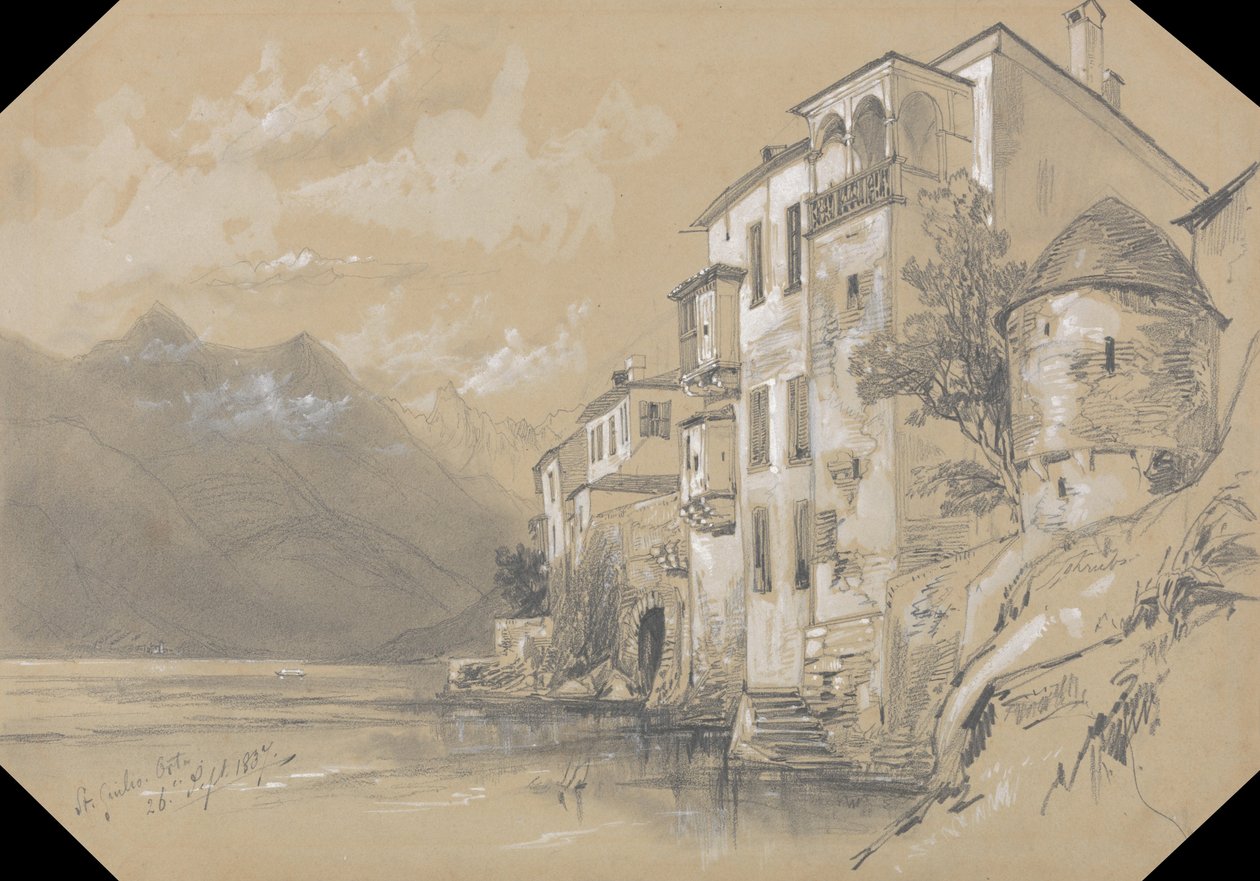Giulio, Orta, 26. syyskuuta 1837 tekijältä Edward Lear