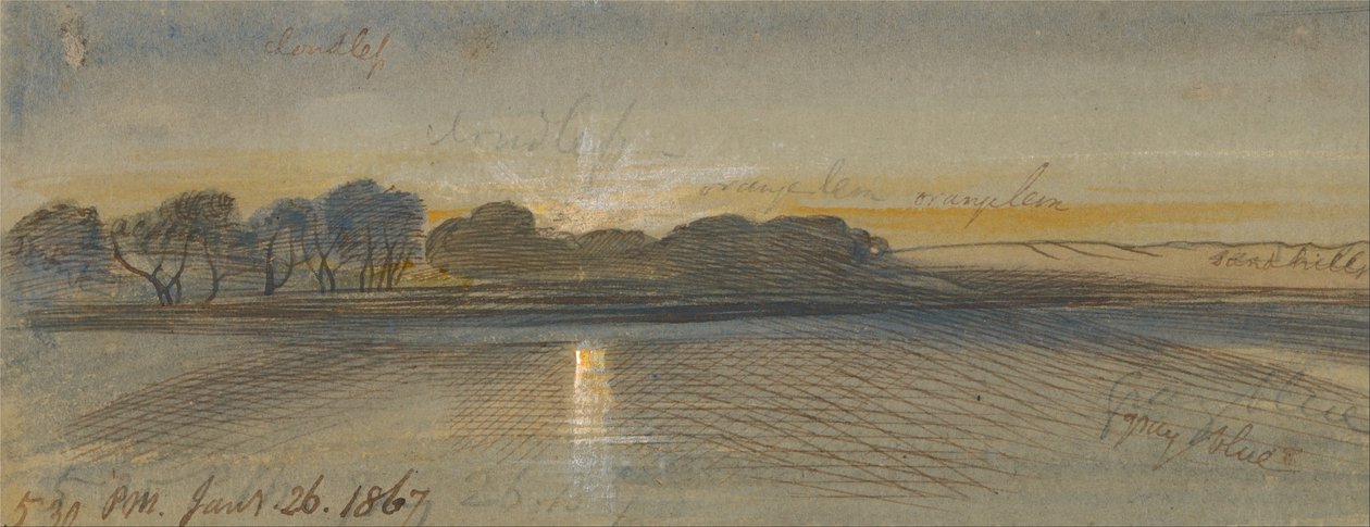 Auringonlasku Niilillä tekijältä Edward Lear