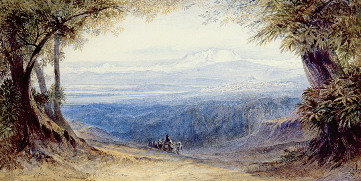 Villa Castellane, Varese, 1884 tekijältä Edward Lear