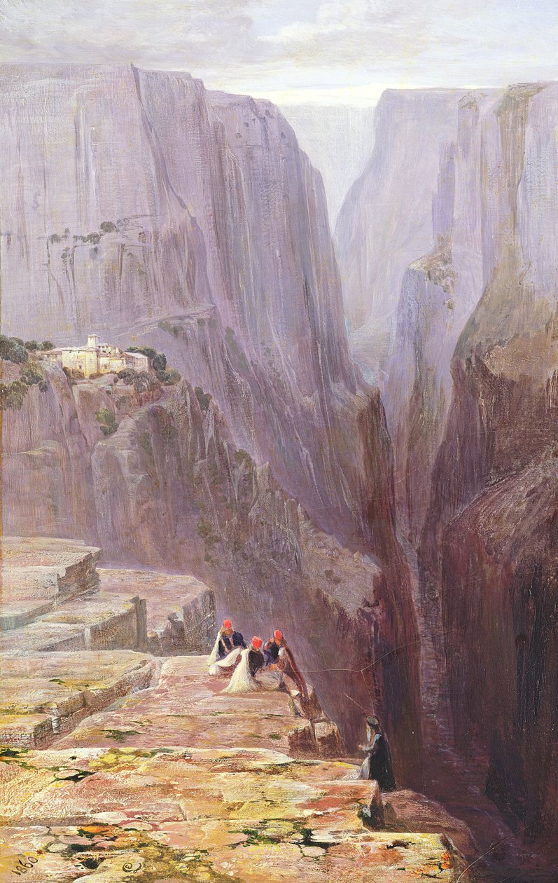 Zagori, Kreikka, 1860 tekijältä Edward Lear