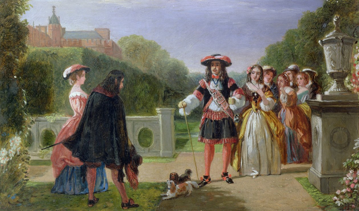 Kuningas Kaarle II (1630-85) ja Nell Gwynne (1650-87) tekijältä Edward Matthew Ward