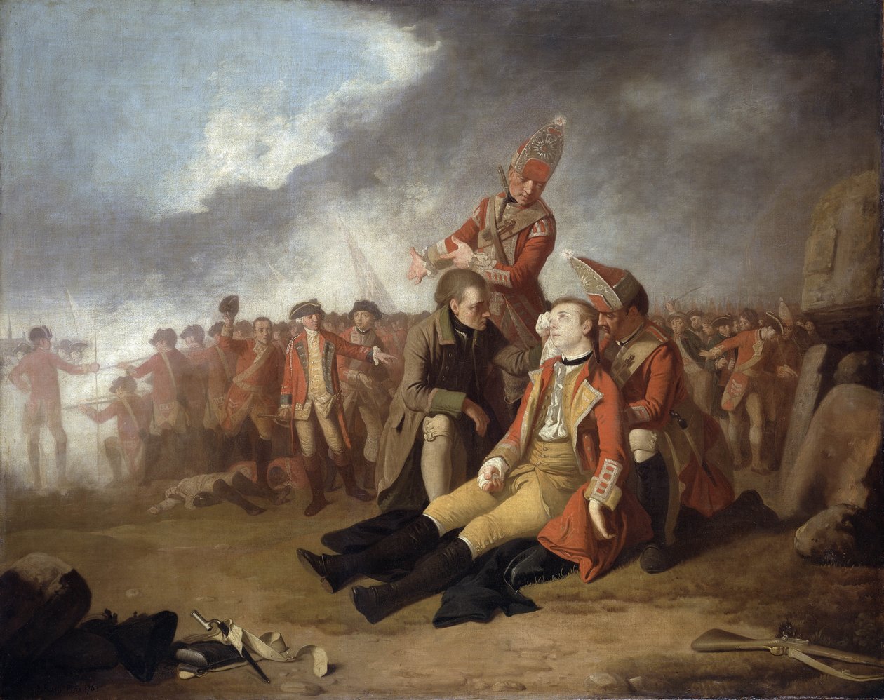 Kenraali Wolfen kuolema, 1763 tekijältä Edward Penny
