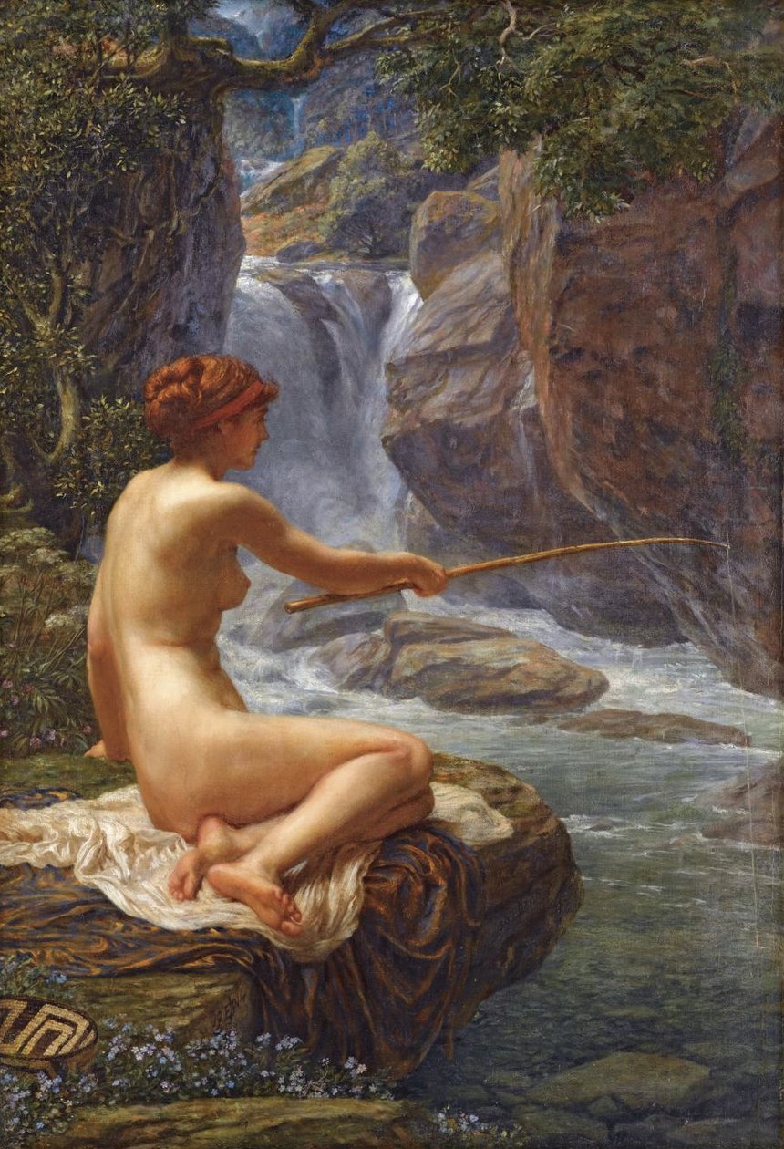 Une Nymphe du ruisseau tekijältä Edward John Poynter