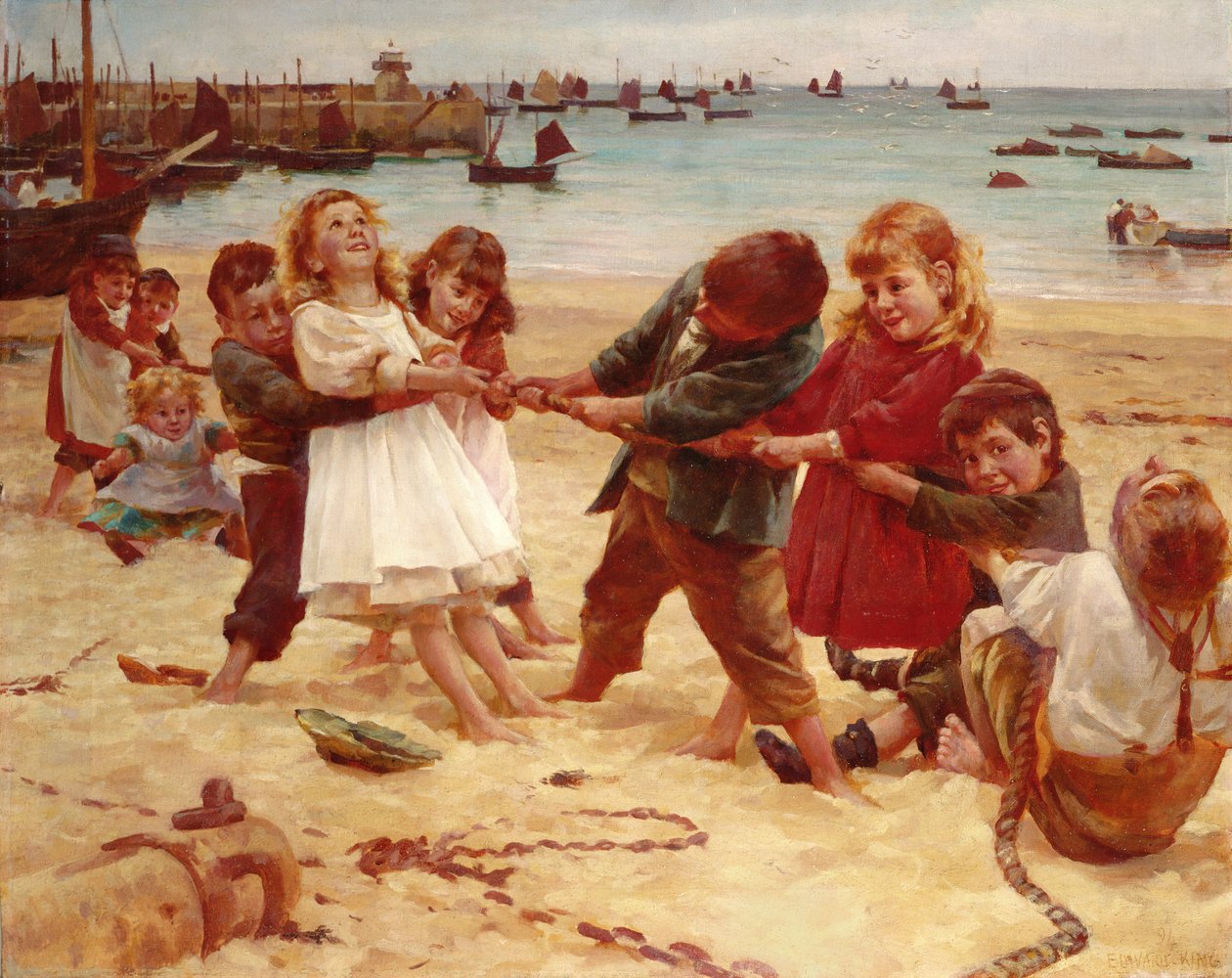 Köydenveto, 1891 tekijältä Edward R. King
