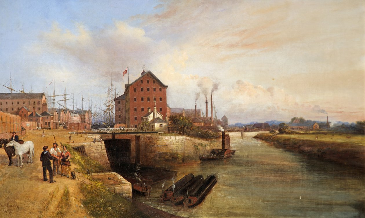 Gloucester Quay ja Docks, 1878 tekijältä Edward Smith
