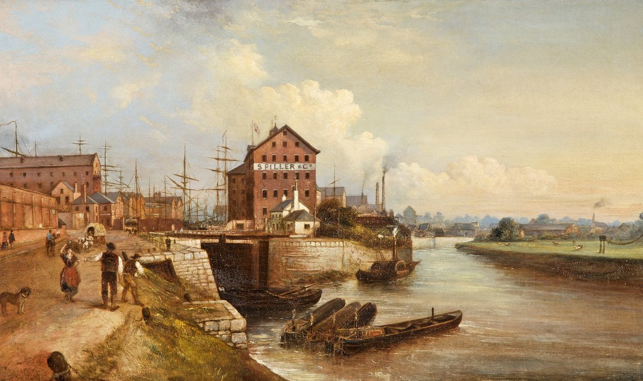 Gloucester Quay ja Docks, 1890 tekijältä Edward Smith