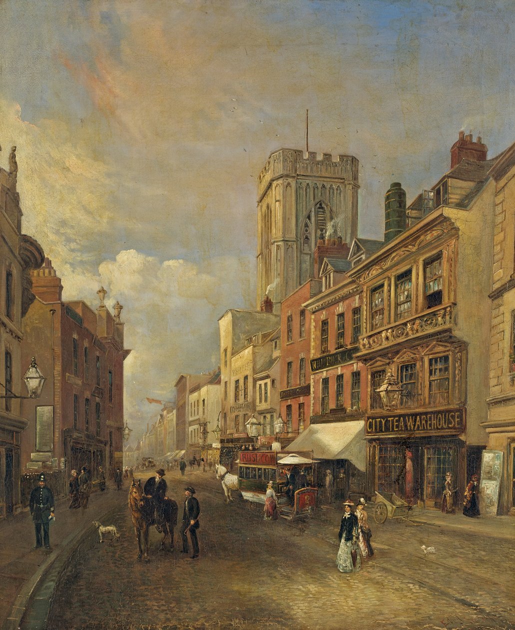 Southgate Street, Gloucester, n. 1875 tekijältä Edward Smith