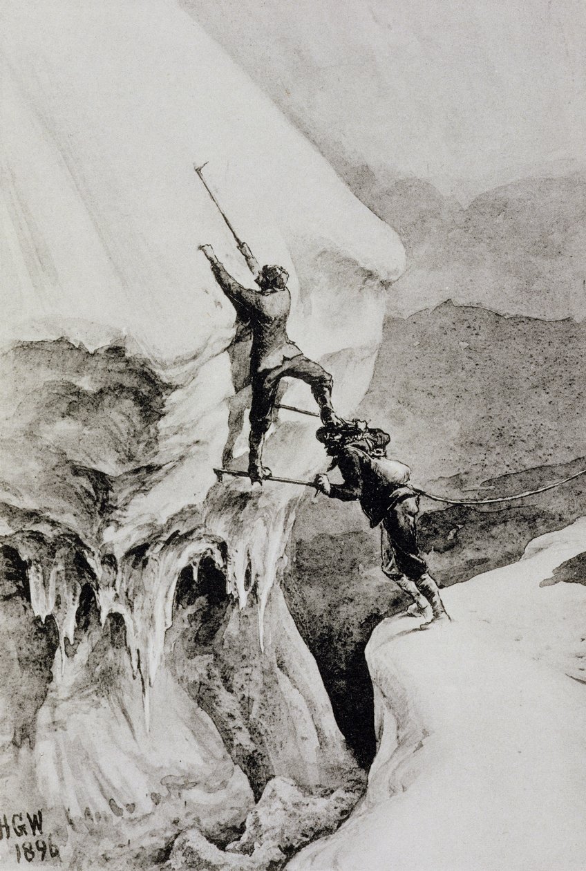 Onko se mahdollista, Edward Whymperin teoksesta Scrambles amongst the Alps, julkaistu 1871 tekijältä Edward Whymper
