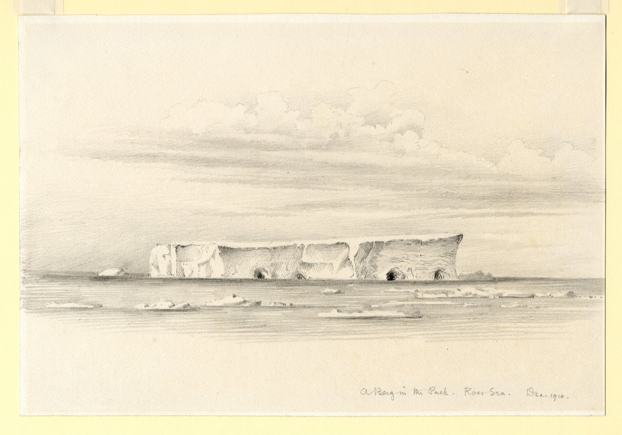 Berg in the Pack, Ross Sea, 1910 tekijältä Edward Adrian Wilson