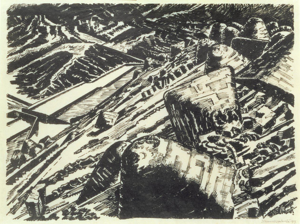Kauhan kuona, Old Hill tekijältä Edward Alexander Wadsworth