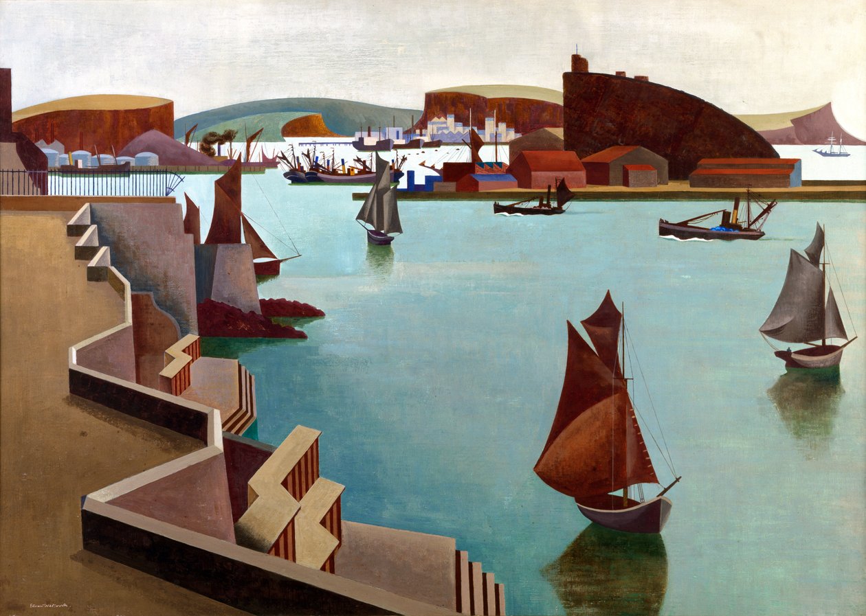 Cattewater, Plymouth Sound tekijältä Edward Alexander Wadsworth