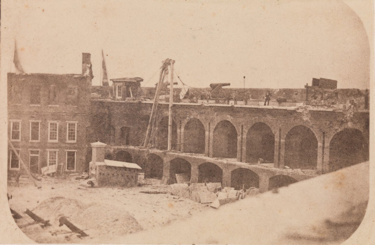 Fort Sumterin evakuointi, huhtikuu 1861, huhtikuu 1861. tekijältä Edward Anthony