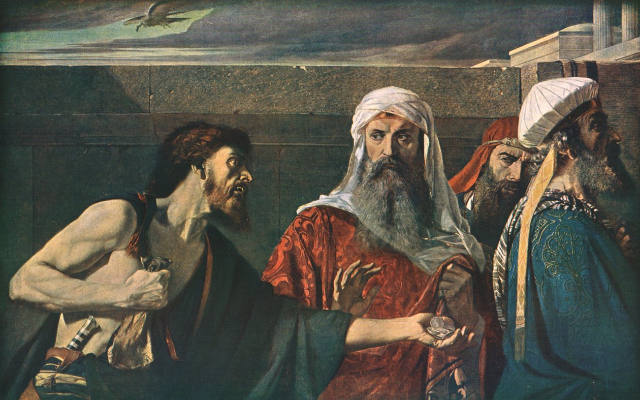 Juudaksen katumus, 1866, n. 1930. tekijältä Edward Armitage