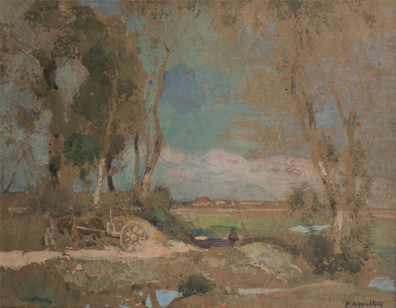 Gates of Fens, Suffolk tekijältä Edward Arthur Walton