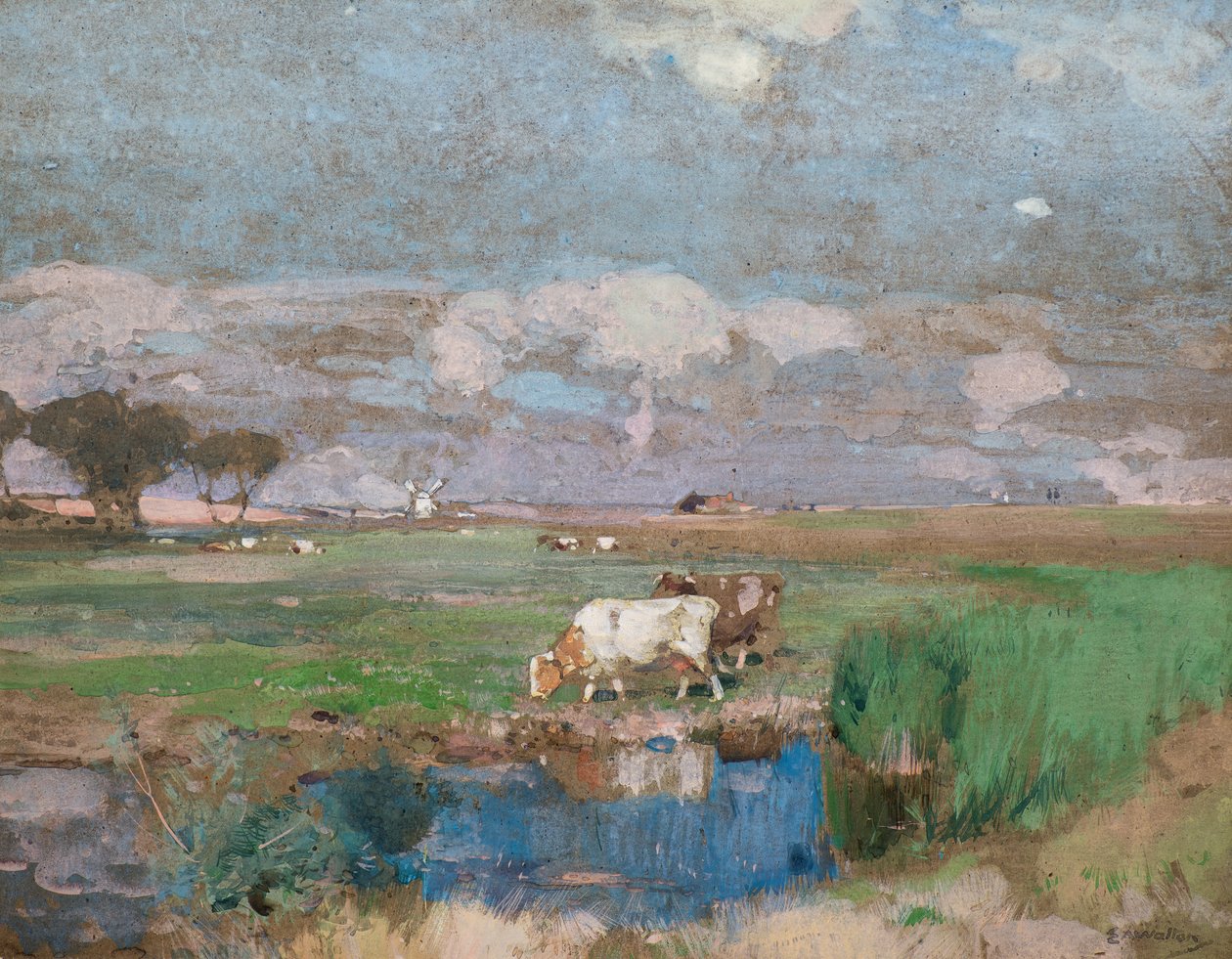 Suffolkin laitumet tekijältä Edward Arthur Walton