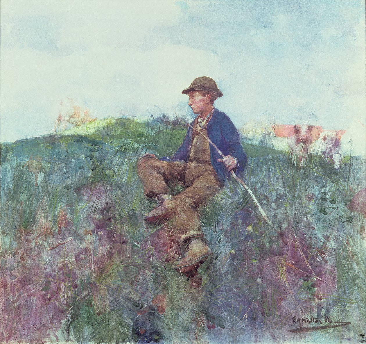 Huonekalut ja erilaiset esineet 1100- ja 1300-luvuilta tekijältä Edward Arthur Walton