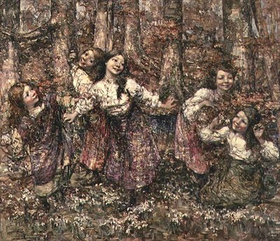 Helmikuun neidot tekijältä Edward Atkinson Hornel