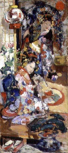 Japanilaiset tytöt tekijältä Edward Atkinson Hornel