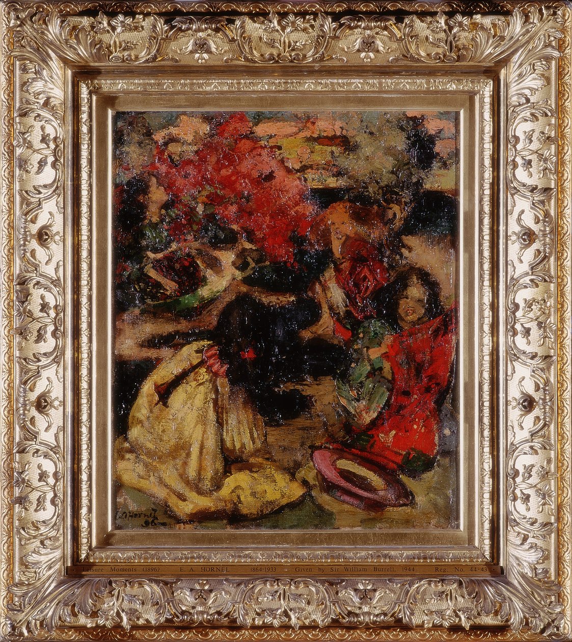 Leisure Moments (öljy kankaalle) tekijältä Edward Atkinson Hornel