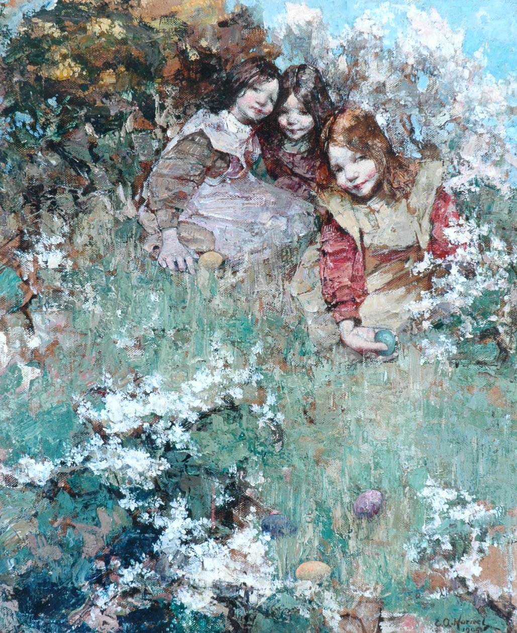 Pääsiäismunien pyörittäminen tekijältä Edward Atkinson Hornel