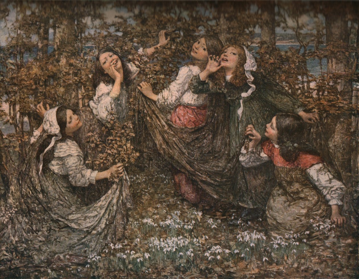 The Earths Awakening, 1909, c1930. tekijältä Edward Atkinson Hornel