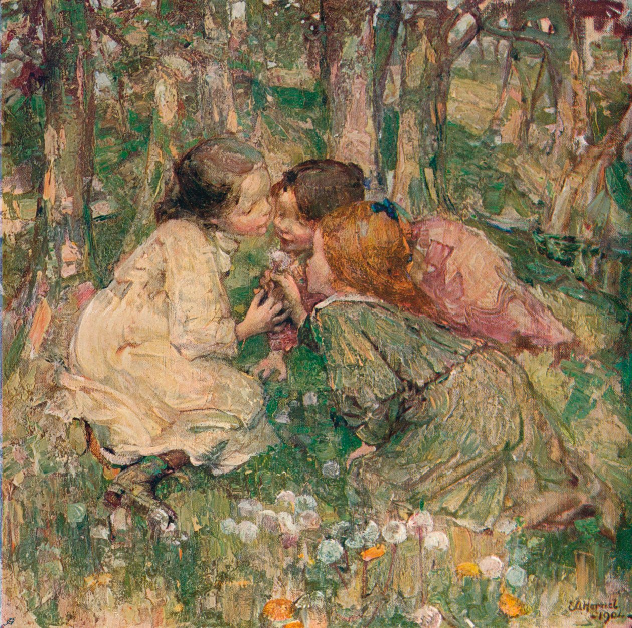 Mikä on OClock, c1904 tekijältä Edward Atkinson Hornel