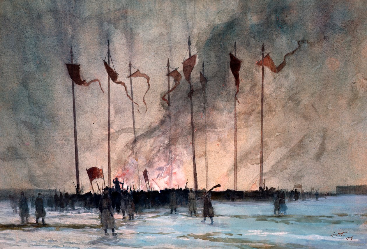 Lintott: Venäjän vallankumouksen uhrien hautaaminen tekijältä Edward Barnard Lintott