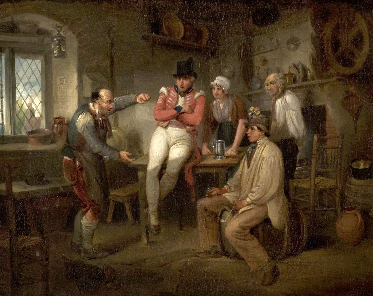 Rekrytointi, 1806 tekijältä Edward Bird