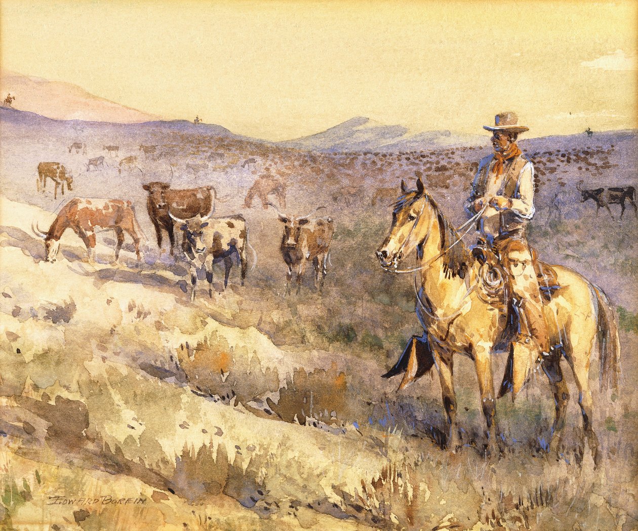 laiduntava karja tekijältä Edward Borein