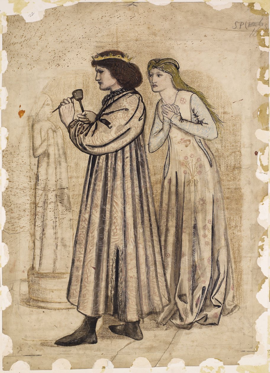 Kuningas Renén häämatka - veistos tekijältä Edward Burne-Jones