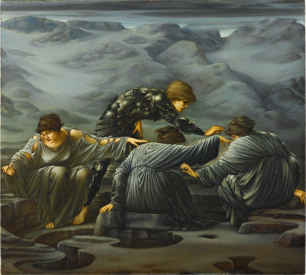 Perseus ja Graiat tekijältä Edward Burne-Jones