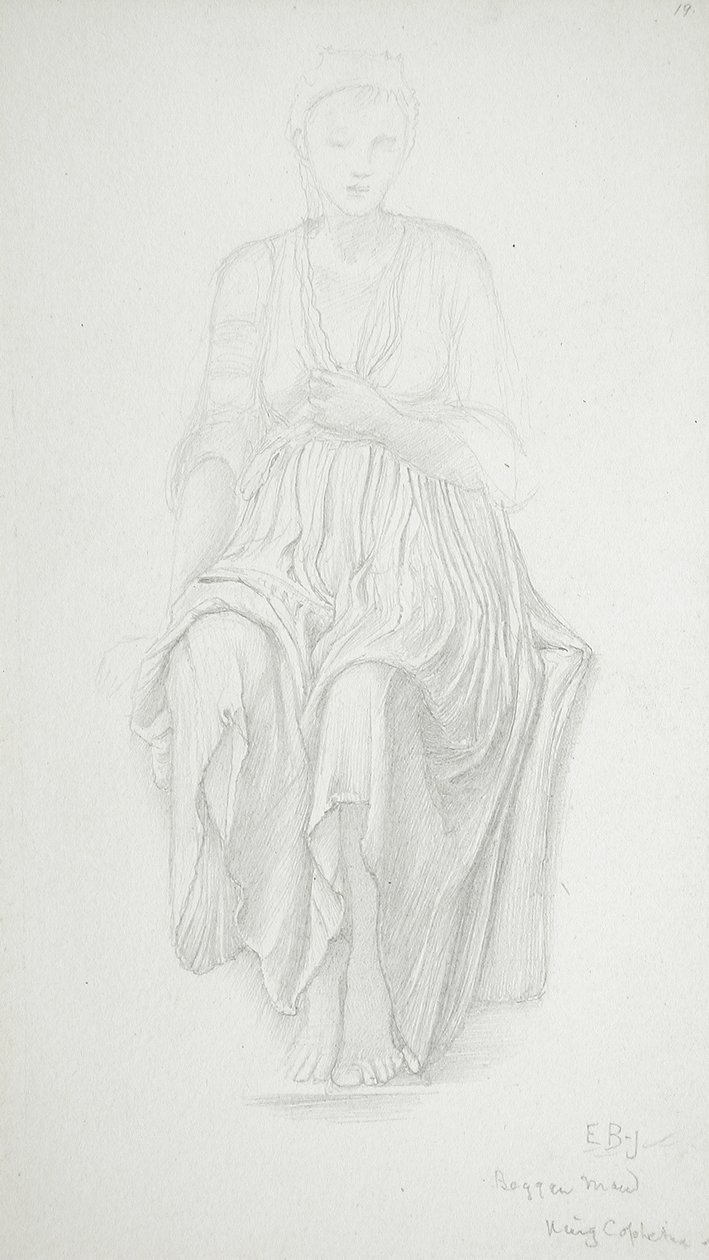Istuva nainen tekijältä Edward Burne-Jones