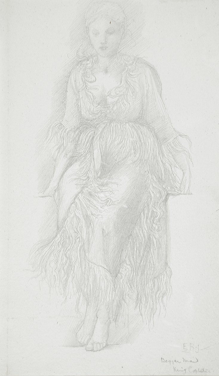 Istuva nainen tekijältä Edward Burne-Jones