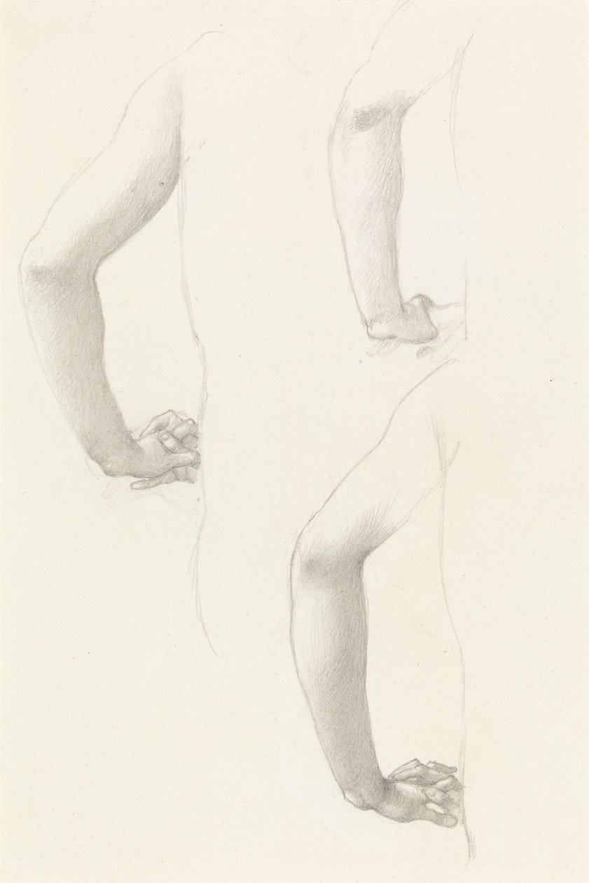 Estudos de um braço e Handsfinnish tekijältä Edward Burne-Jones