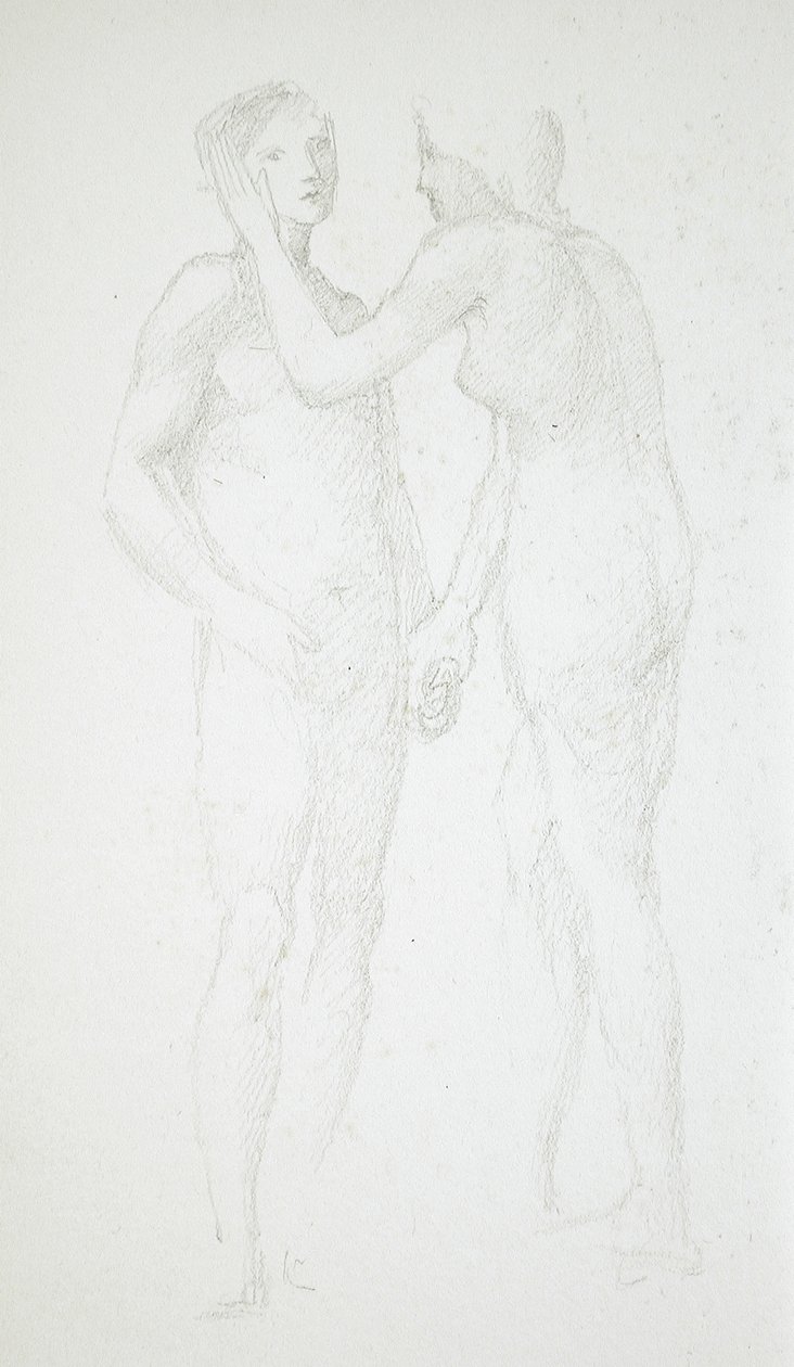 Kaksi naisalastonta tekijältä Edward Burne-Jones