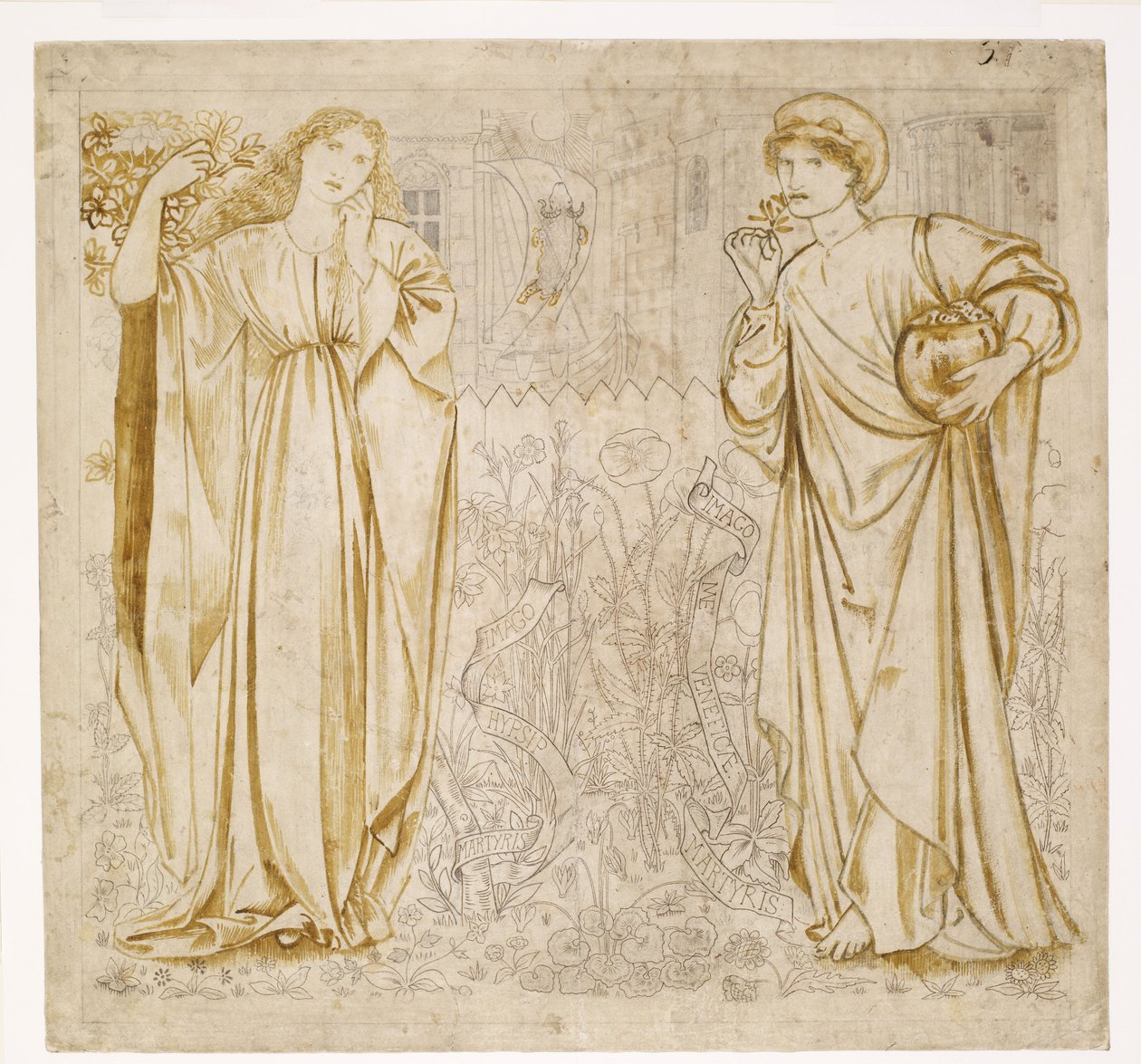 Chaucerin legenda hyvistä naisista - Hypsiphile ja Medea tekijältä Edward Burne Jones