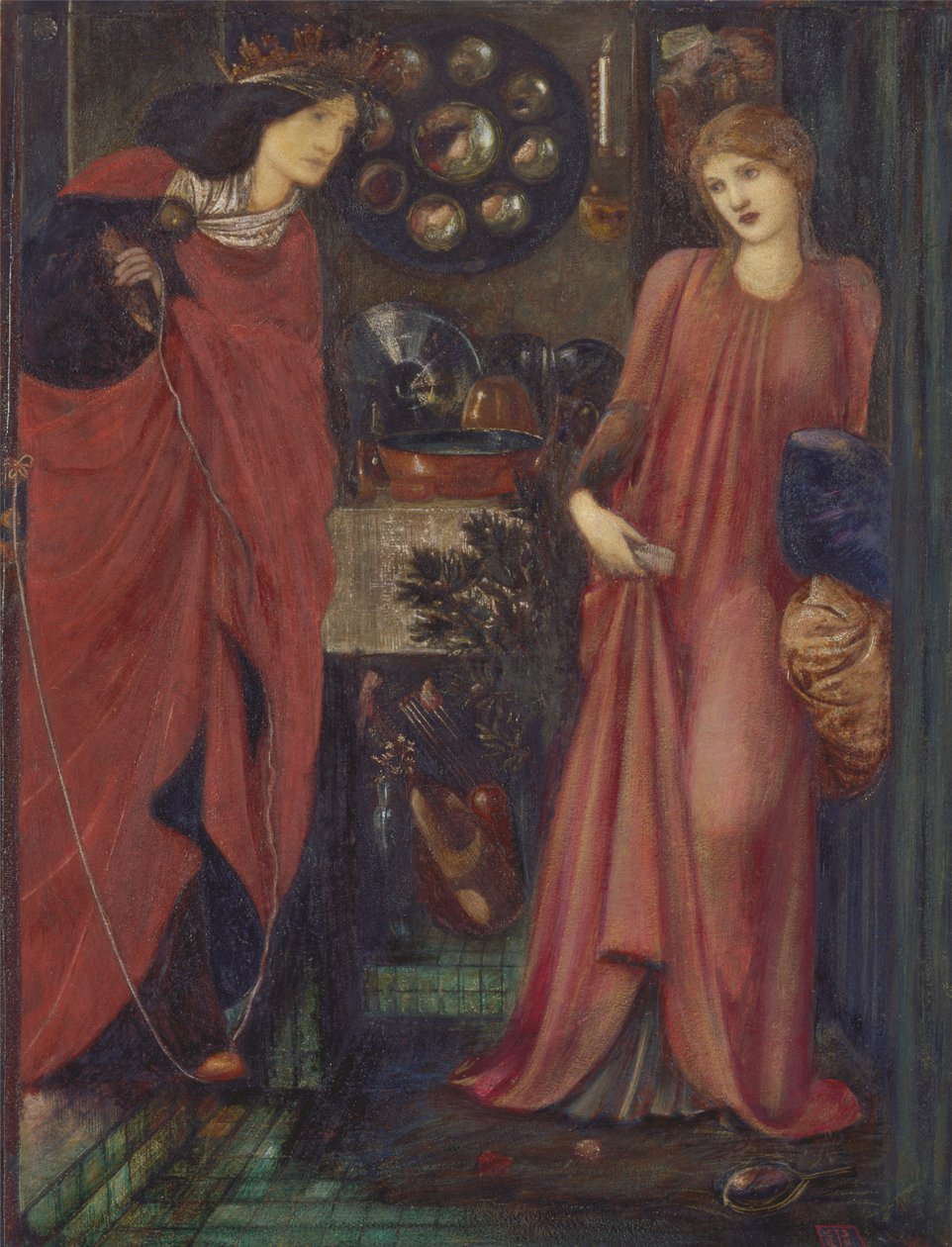 Fair Rosamund ja kuningatar Eleanor tekijältä Edward Burne Jones