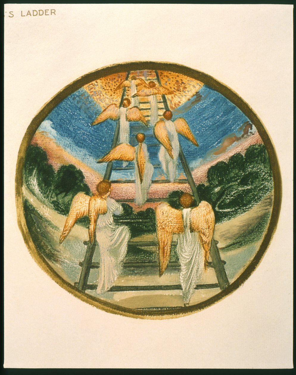 Jaakobin tikkaat, Enkelit palaavat taivaaseen, levy 111 Kukkakirjasta tekijältä Edward Burne Jones